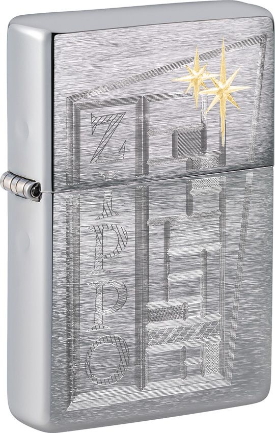 Decorative Lighter - Zippo Brushed Chrome Brushed Chrome - Zippo