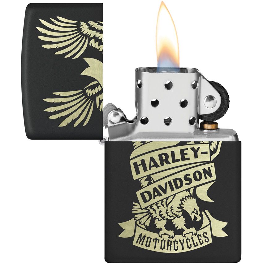 Zippo-Style Lighter Bronze Black Matte (Harley-Davidson Desig - Zippo (image 2)