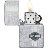 Zippo-Style Lighter Bronze Brushed Chrome (Harley-Davidson De - Zippo (image 2)