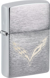 Zippo-Style Lighter Bronze - Zippo Brushed Chrome Brushed Chrome - Zippo