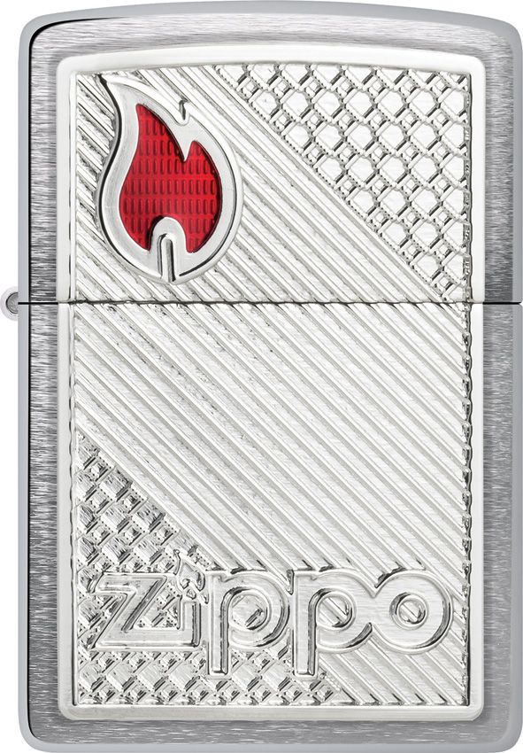 Decorative Lighter - Zippo Brushed Chrome Brushed Chrome - Zippo