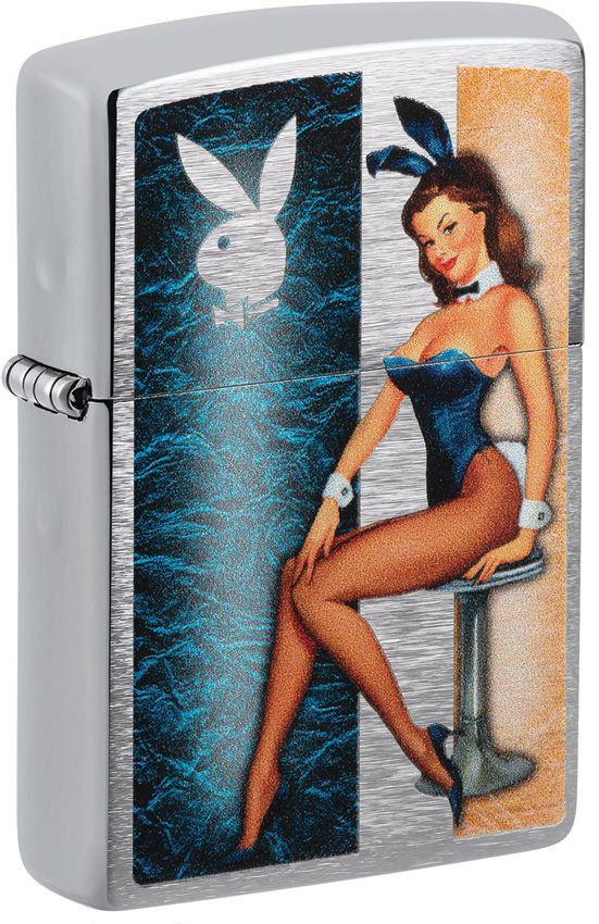 Zippo-Style Lighter Bronze - Zippo Brushed Chrome Brushed Chrome - Zippo