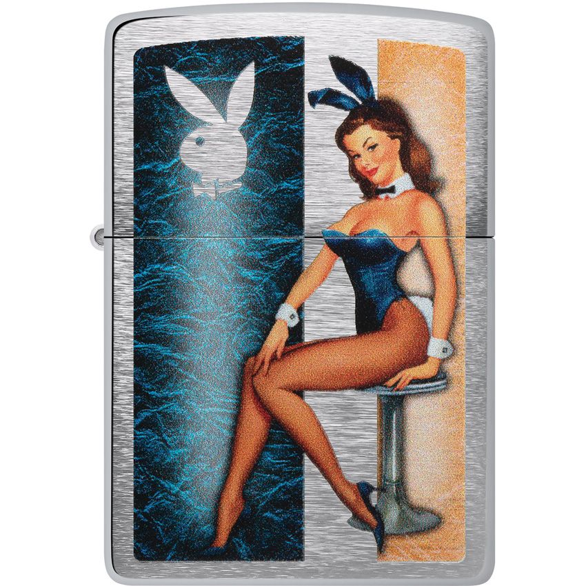 Zippo Playboy Lighter Brushed Chrome - Zippo (image 2)
