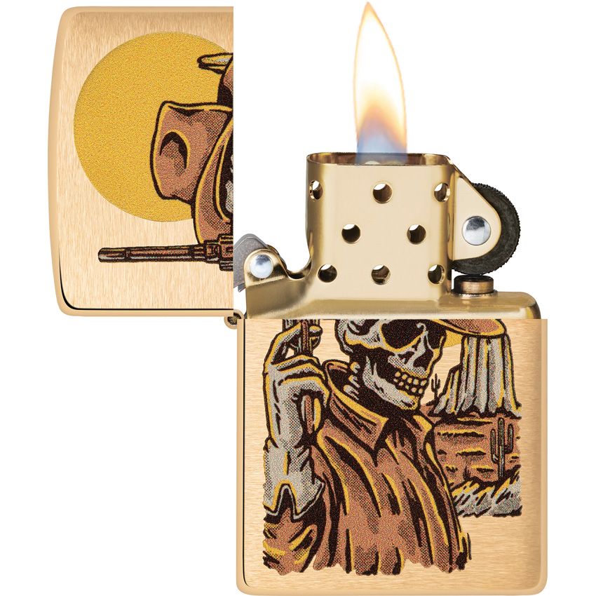 Zippo Design Lighter Brushed Brass (2) - Zippo (image 3)