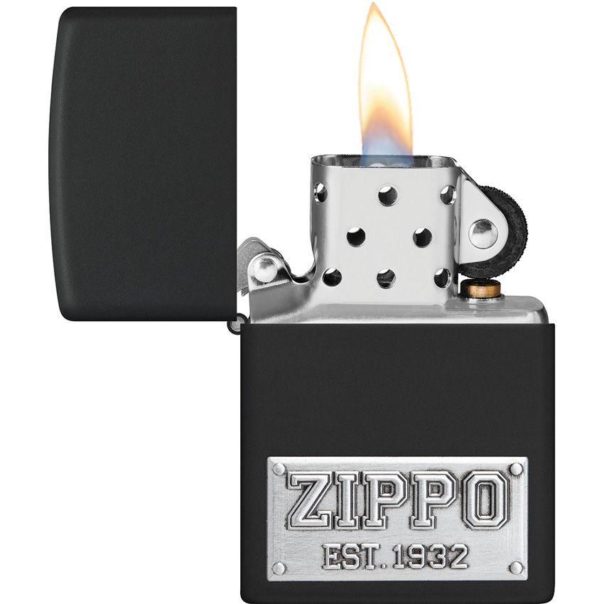 Zippo Emblem Lighter Black Matte (3) - Zippo (image 3)