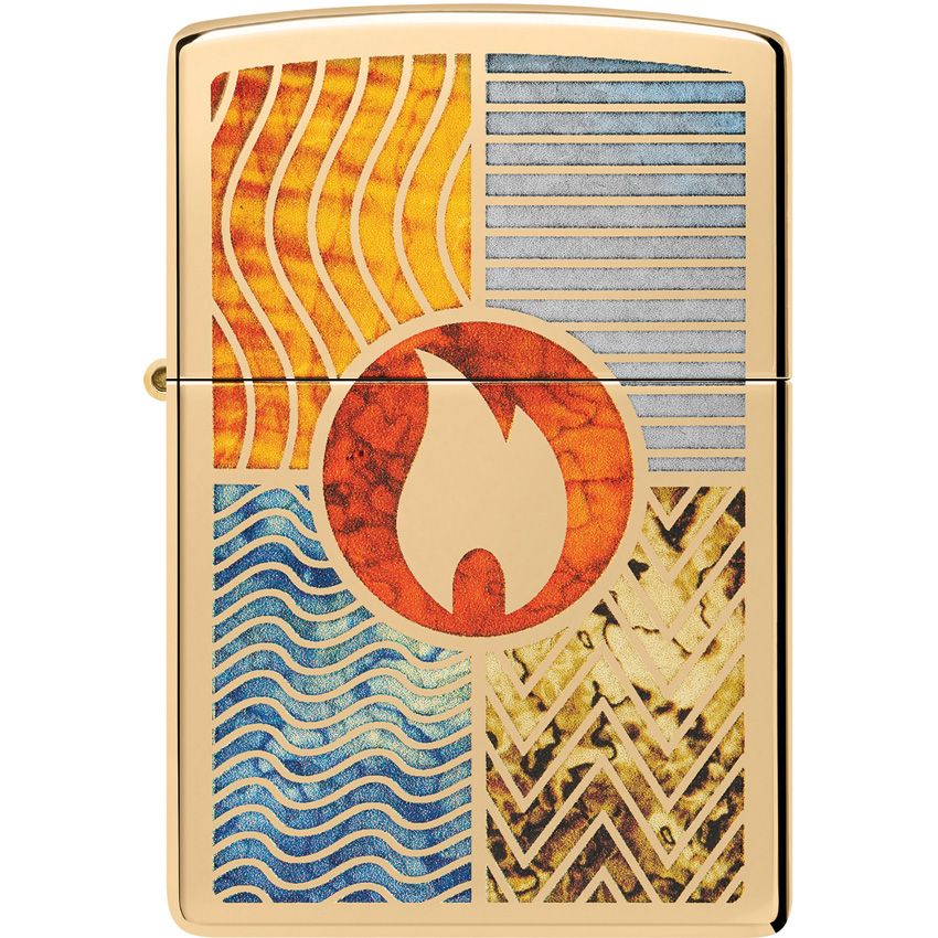 Zippo Earth Lighter High Polish Brass - Zippo (image 2)