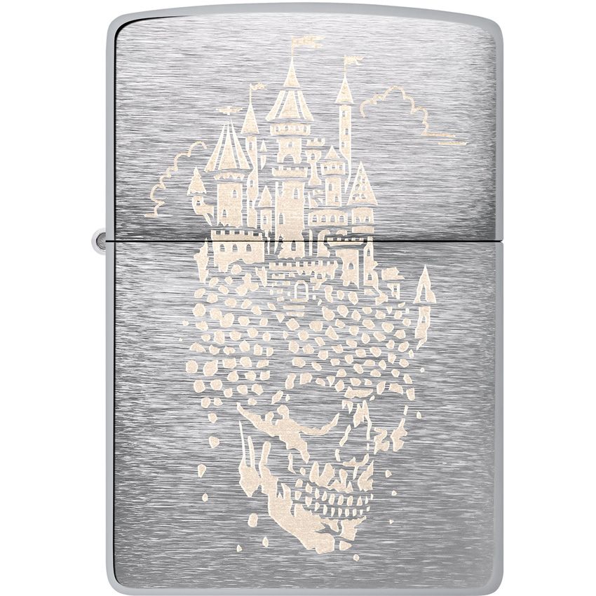 Zippo Castle Lighter Brushed Chrome - Zippo (image 2)