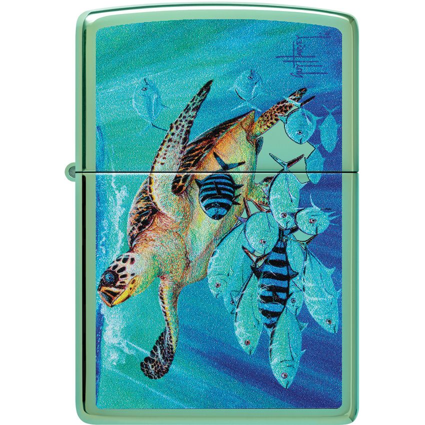 Zippo Turtle Lighter High Polish Green - Zippo (image 2)