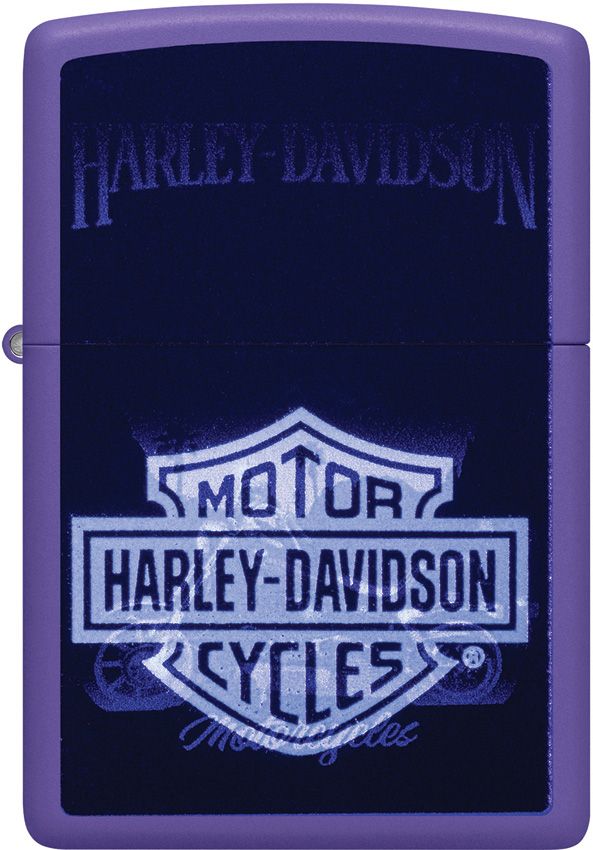Zippo Davidson Lighter Purple Matte - Zippo (image 3)