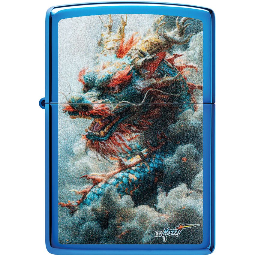 Zippo Dragon Lighter High Polish Blue - Zippo (image 2)