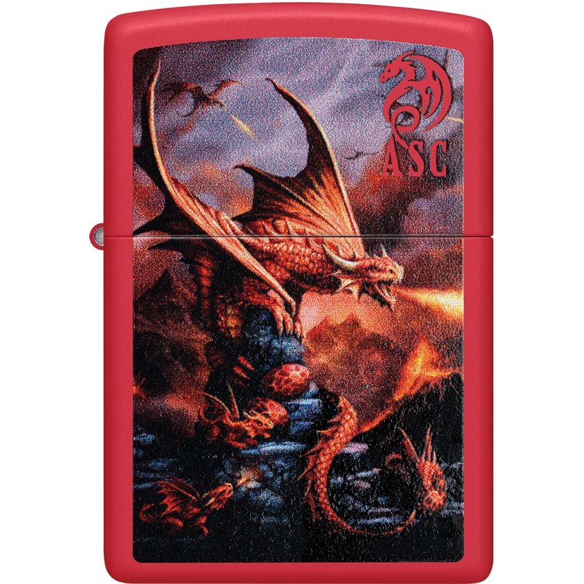Zippo Dragon Lighter Red Matte - Zippo (image 2)