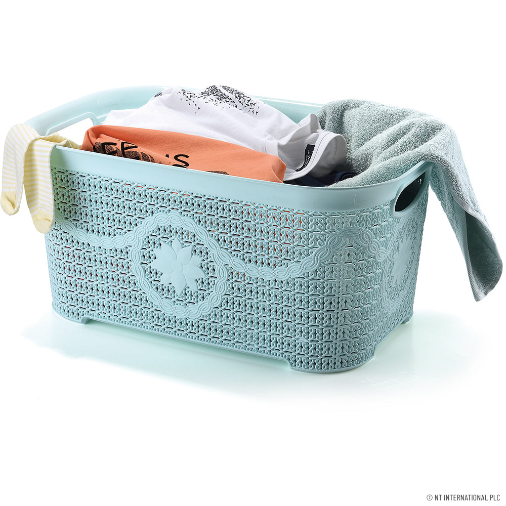 N0. 4 Knit Laundry Basket - Rect
