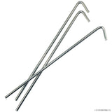100 Pk - 9" Steel Roundwire Peg -Silver
