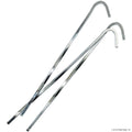 100 Pk - 7” Steel Skewer Peg -Silver