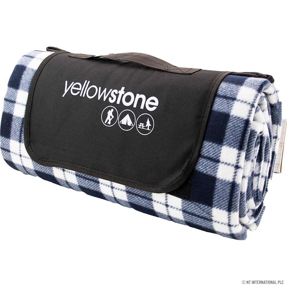 Luxury Fleece Picnic Rug 200x150cm - BLUE TAR