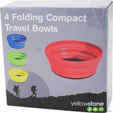 Peak Kit Set of 4 Folding Silicone Bowls - Assorted Co - Peak Kit