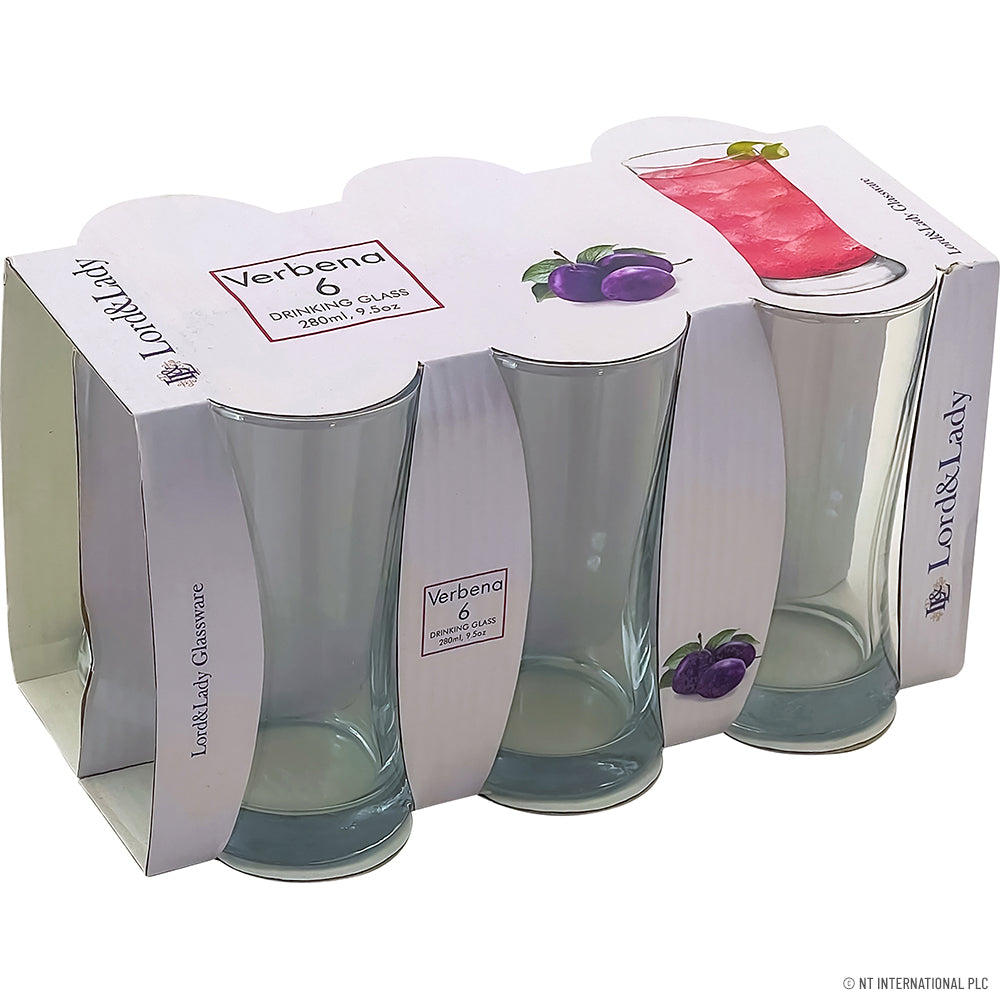 Peak Kit 6pc Glass Tumbler - Verbena 280ml TNV024 - Peak Kit