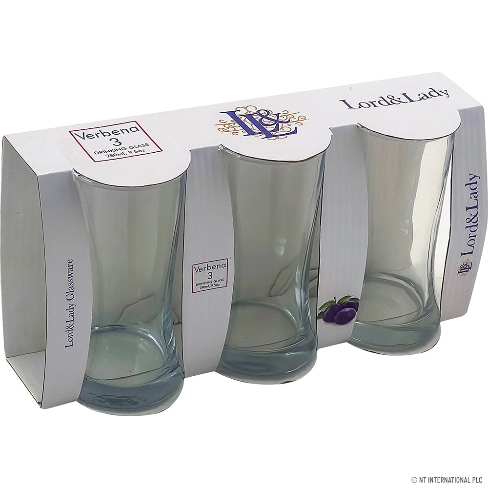 Peak Kit 3pc Glass Tumbler - Verbena 280ml TNV024-3 - Peak Kit