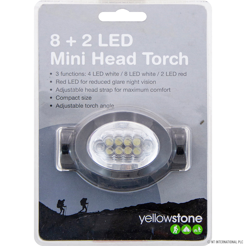 8+2 Mini Head Torch