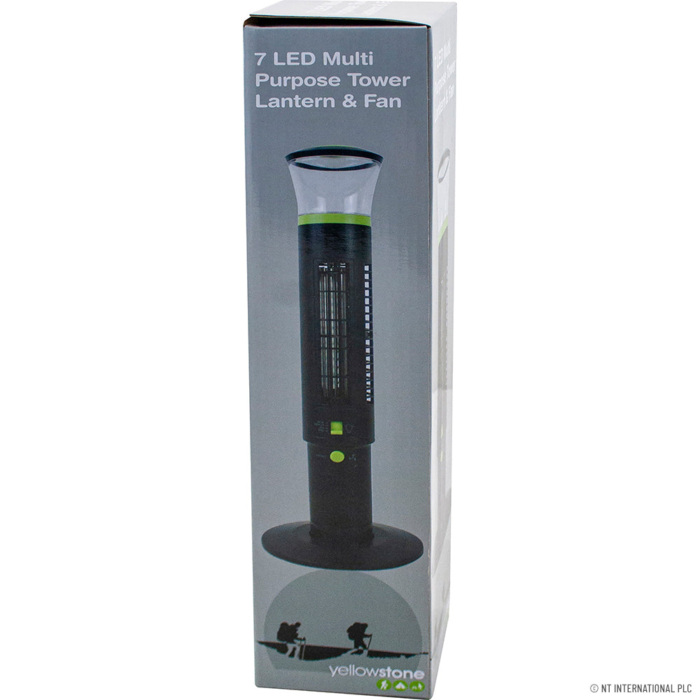 7 LED Multi Purpose Tower Lantern & Fan