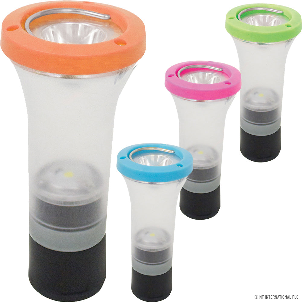 1 W Lantern - Black with Colour Band