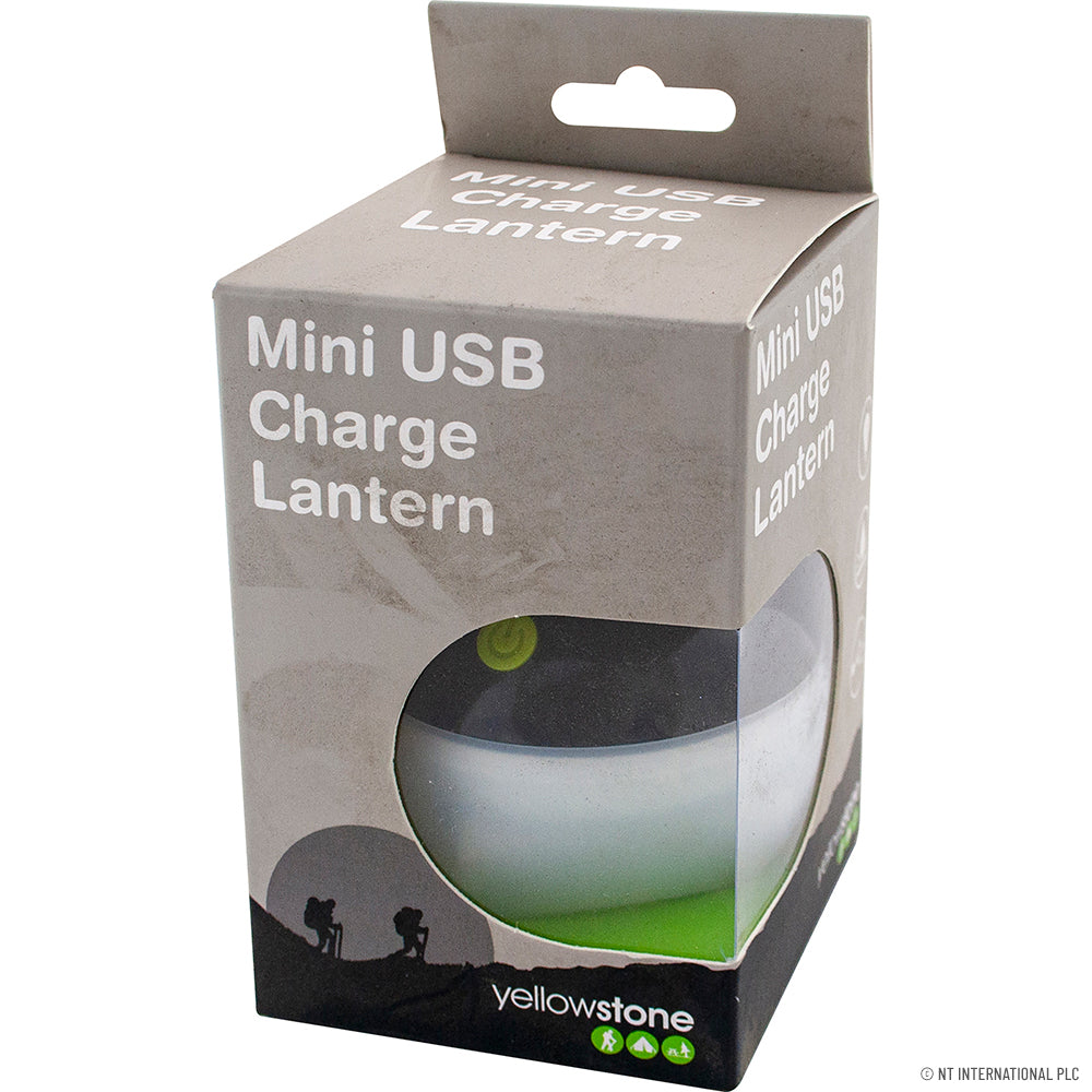 Peak Kit MIni Showerproof Charge Lantern - Black & Whi - Peak Kit