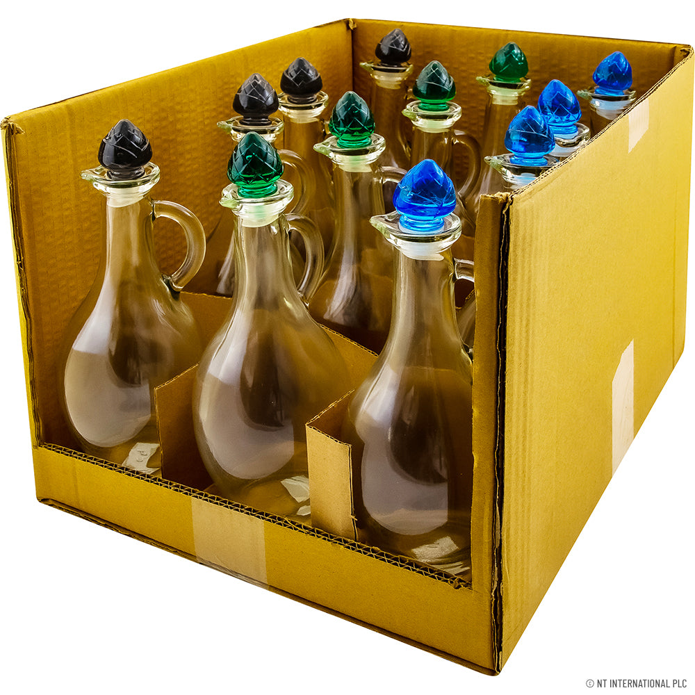 500 CC OIL & VINEGAR BOTTLE WITH CORN LID