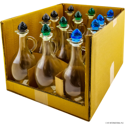 500 CC OIL & VINEGAR BOTTLE WITH CORN LID