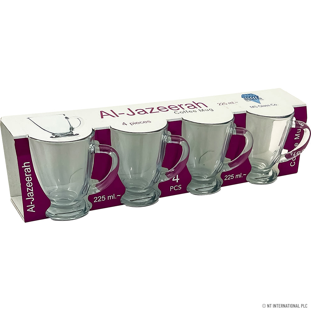 4pc Coffee Mug 225ml - Al Jazeerah
