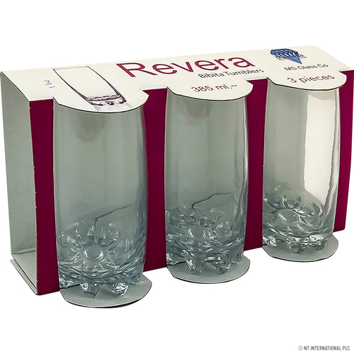 Peak Kit 3pc Glass Tumbler - Bibita - 385ml - Peak Kit