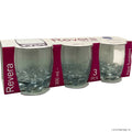 3pc Glass Tumbler - Aqua - 300ml