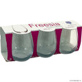 3pc Glass Tumbler - Freesia - 350ml