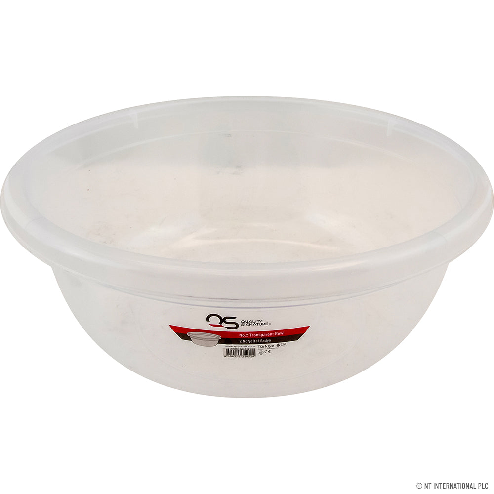 NO 2 TRANSPARENT BOWL - 7,5 LT