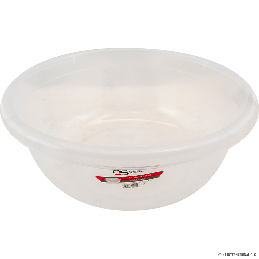 NO 3 TRANSPARENT BOWL - 10,5 LT