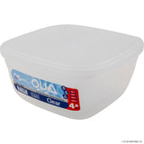 QUA CLEAR SQUARE 4 PCS STORAGE BOX SET (500-9