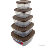 Peak Kit QUA COLOR SQUARE 5 PCS STORAGE BOX SET (500-9 - Peak Kit
