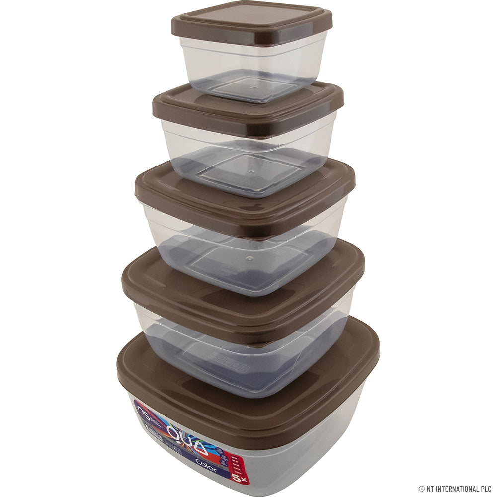 Peak Kit QUA COLOR SQUARE 5 PCS STORAGE BOX SET (500-9 - Peak Kit