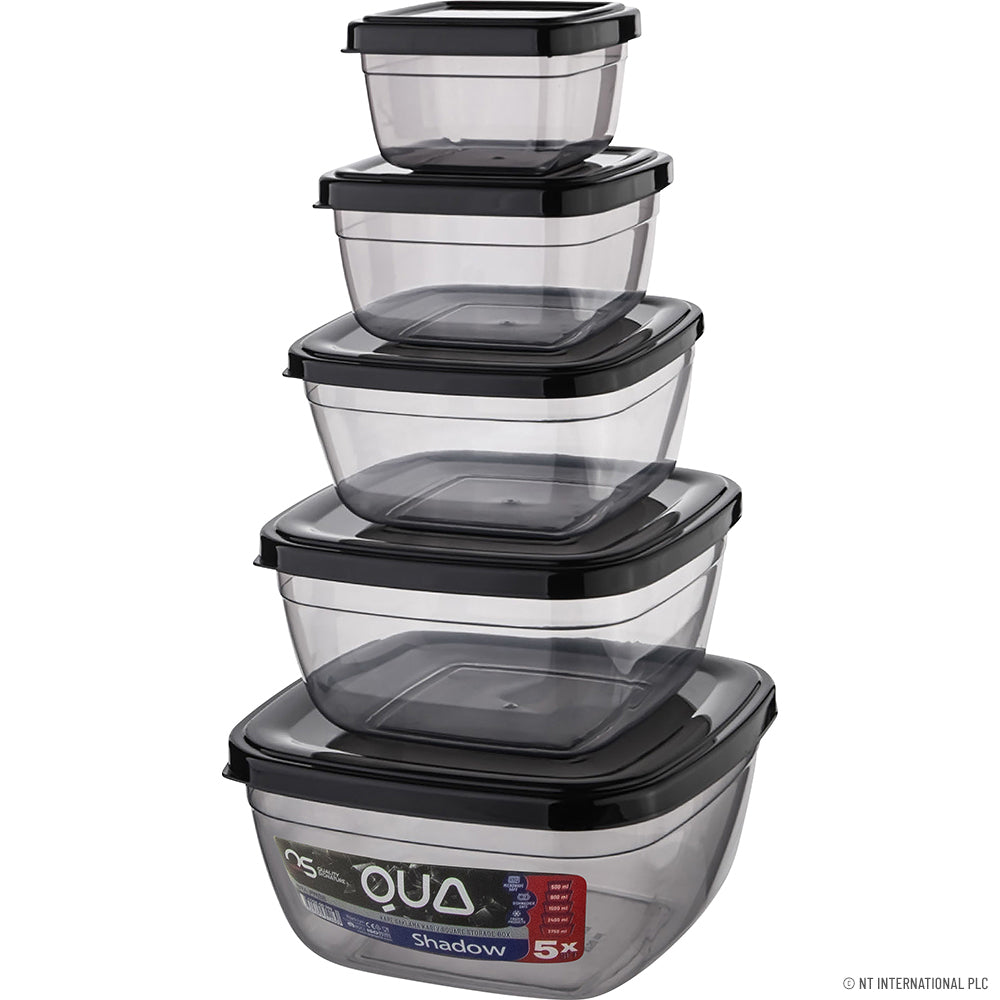 Peak Kit QUA SHADOW SQUARE 5 PCS STORAGE BOX SET (500 - Peak Kit