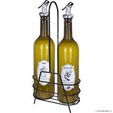 Peak Kit 2 Pcs Green Oil Bottle with Metal Stand - Peak Kit