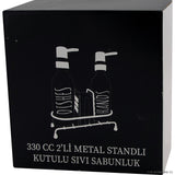 2 Pcs Colorful Soap Dish With Metal Stand