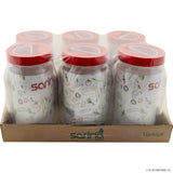 Peak Kit 2000cc Glass Jar - Red Top - Plain - Peak Kit