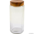 Wooden Decorated Lid Diamond Jar 1350cc