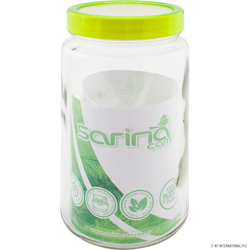 2000cc Glass Jar - Round - Plain