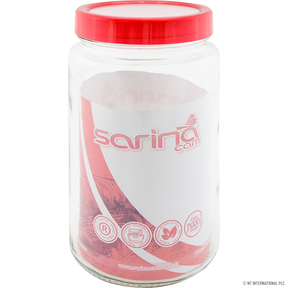 2000cc Glass Jar - Round - Plain