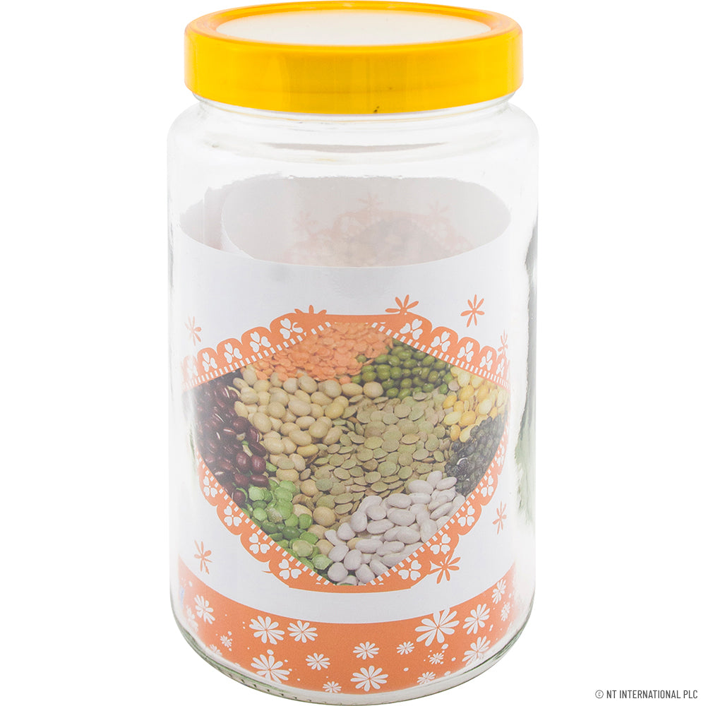 2000cc Glass Jar - Round - Plain