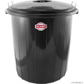 Locked Dustbin No.4 Black 70 LT